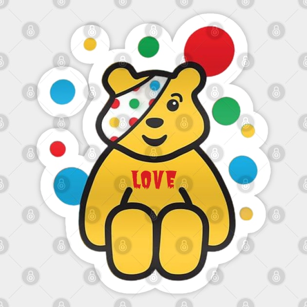 Pudsey Bear Sticker by Fanu2612